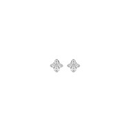 Boucles d'oreilles Les Cadettes argenté Fleurs