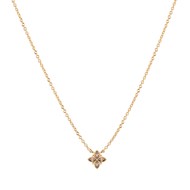 Collier Les Cadettes doré fleur