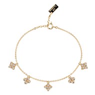 Bracelet Les Georgettes Fleurs doré_x000D_
Collection Les Cadettes