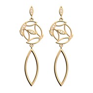 Boucles d'oreilles Les Georgettes Arbre de vie
dorées 16 mm Collection Les Précieuses