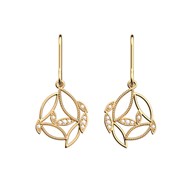 Boucles d'oreilles Les Georgettes Arbre de vie
dorées Collection Les Intemporels