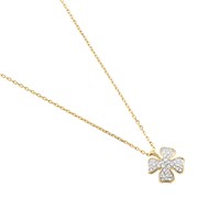 Collier Agatha Felicia doré trèfle
