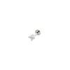Piercin Agatha Enza hélix et tragus Mix et Match_x000D_
fleur argent oxydes - vue V1