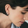 Piercin Agatha Enza hélix et tragus Mix et Match_x000D_
fleur argent oxydes - vue V2