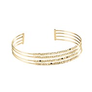 Bracelet manchette Agatha Creobill laiton doré