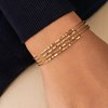 Bracelet manchette Agatha Creobill laiton doré - vue V2