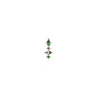 Piercing Les Cadettes Cassiopé multicolore
laiton doré