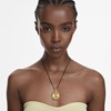 Collier Swarovski Lucent doré octogone jeune - vue V2