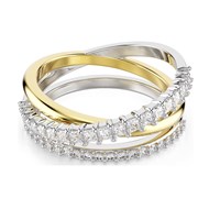 Bague Swarovski Hyperbola bicolore 3 rangs T52