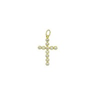 Pendentif croix sertie oxydes