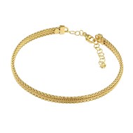 Bracelet jonc ouvrable maille milanaise
