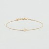 Bracelet Agatha Rondou argent doré - vue V3