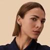 Boucles d'oreilles Agatha Trijonc demi-créoles - vue V2