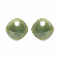 Pierres boucles d'oreilles Sparkling Jewels
jade forme coussin
