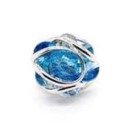 Bague Andrea Marazzini Rhodium Ninfea Mix Blue