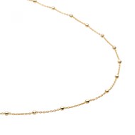 Chaîne Sparkling Jewels  billes
Argent plaqué or