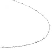 Chaîne Sparkling Jewels billes argent rhodié
50 cm