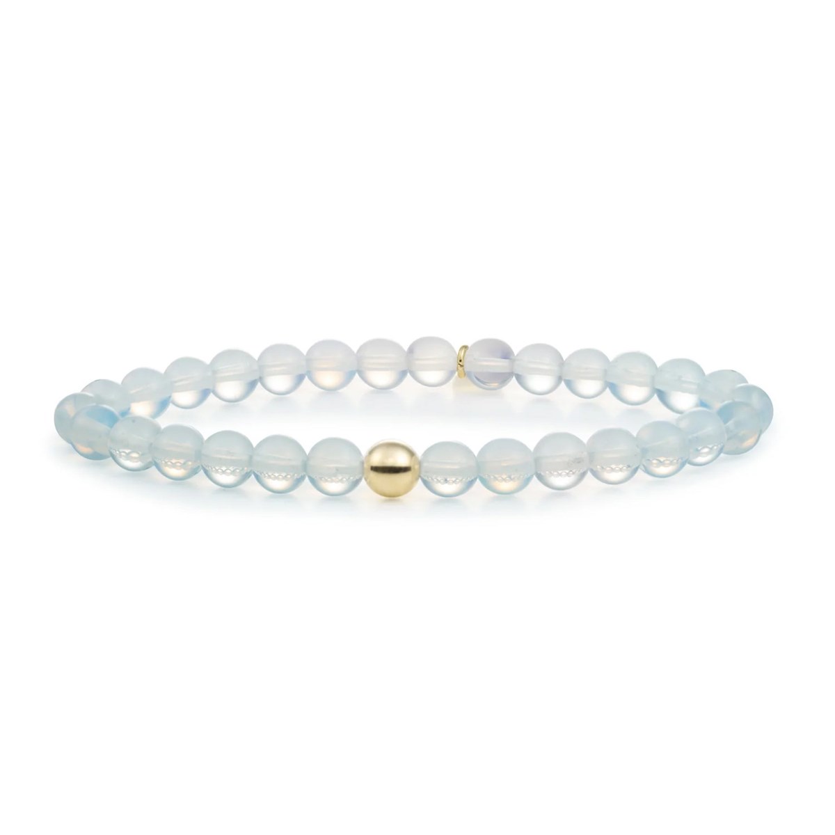Bracelet Sparkling Jewels Saturne Large
Opalite argent plaqué or