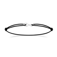 Bracelet Brillaxis cordon infini argent