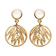 Boucles d'oreilles Brillaxis plaqué or
Nacre feuille