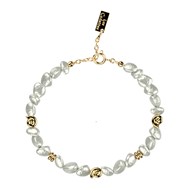 Bracelet Les Cadettes perles et laiton doré