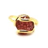 Bague Andréa Marzzini dorée Ice Fuchsia - vue V1