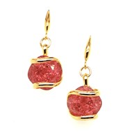 Boucles d'oreilles Andrea Marazzini doré Ice Fuchsia
