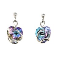 Boucles d'oreilles Andrea Marazzini coeur bleu