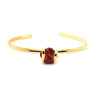 Bracelet Jonc Andréa Marazzini doré Ice fuchsia