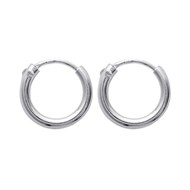 Créoles Brillaxis argent 12mm