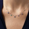 Collier Agatha Beloved argent pampilles multicolores - vue V2
