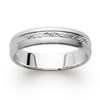 Alliance homme Brillaxis en argent 925 - vue V3