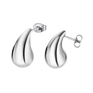 Boucles d'oreilles goutte Lotus_x000D_
acier inoxydable