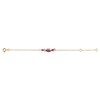 Bracelet Brillaxis or jaune 18K rhodolites oxydes - vue V2