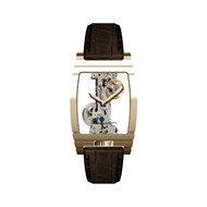 Discovery Wolver Bridge Mechanical - Montre homme - Mouvement automatique squelette 2 aiguilles - Marron