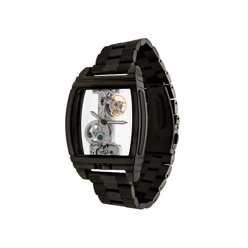 Discovery Wolver Bridge Mechanical - Montre homme - Mouvement automatique squelette 2 aiguilles - Noir - vue 2