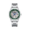 LEO  - Montre Homme - Analogique Mouvement Squelette Automatique - Boitier rond en métal - Cadran vert - vue V1