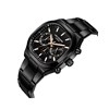 JOSHUA - Montre Homme - Analogique Mouvement Quartz Multifonction - Boitier carré en métal noir - vue V2