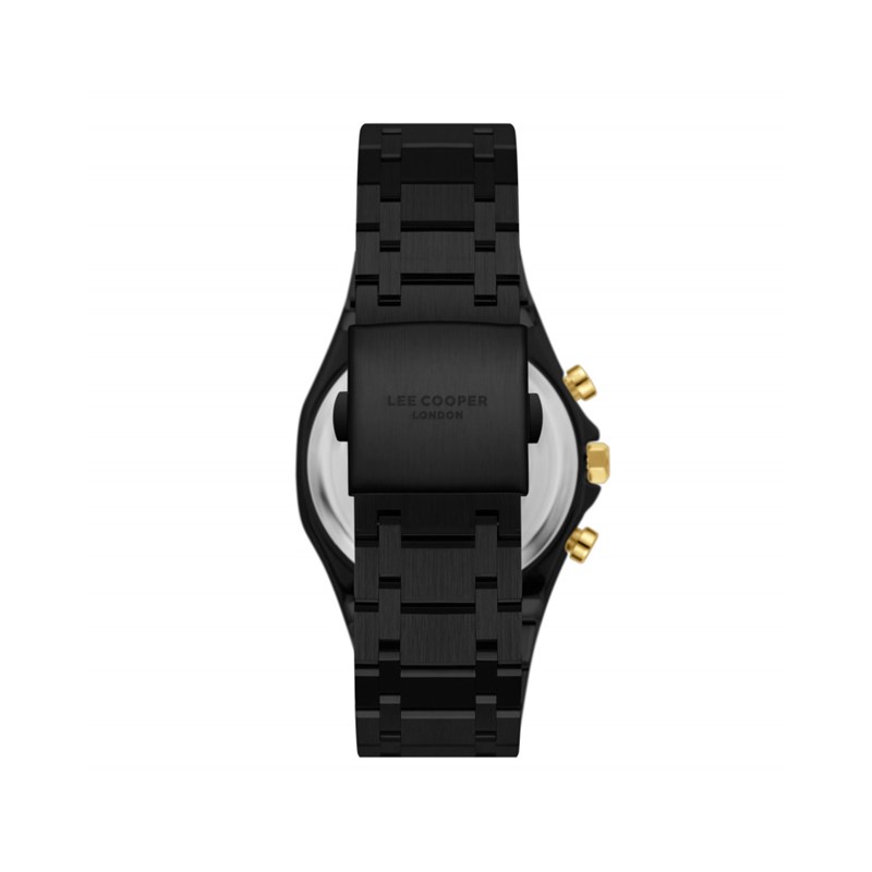 DENNIS -  Montre Homme - Analogique Mouvement Quartz Multifonction - Boitier tonneau en métal - Cadran noir - vue 4