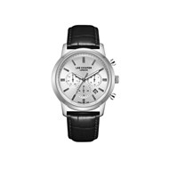 THEODORE  - Montre Homme - Analogique Mouvement Quartz Multifonction - Boitier rond en métal argenté - Cadran argent
