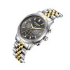 VINCENT - Montre Homme - Analogique Mouvement Quartz Multifonction - Boitier rond en métal argenté - Cadran gris - vue V2