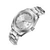 PIERRE - Montre Homme - Analogique Mouvement Quartz 3 aiguilles et date - Boitier rond en métal argenté - Cadran argenté - vue V2