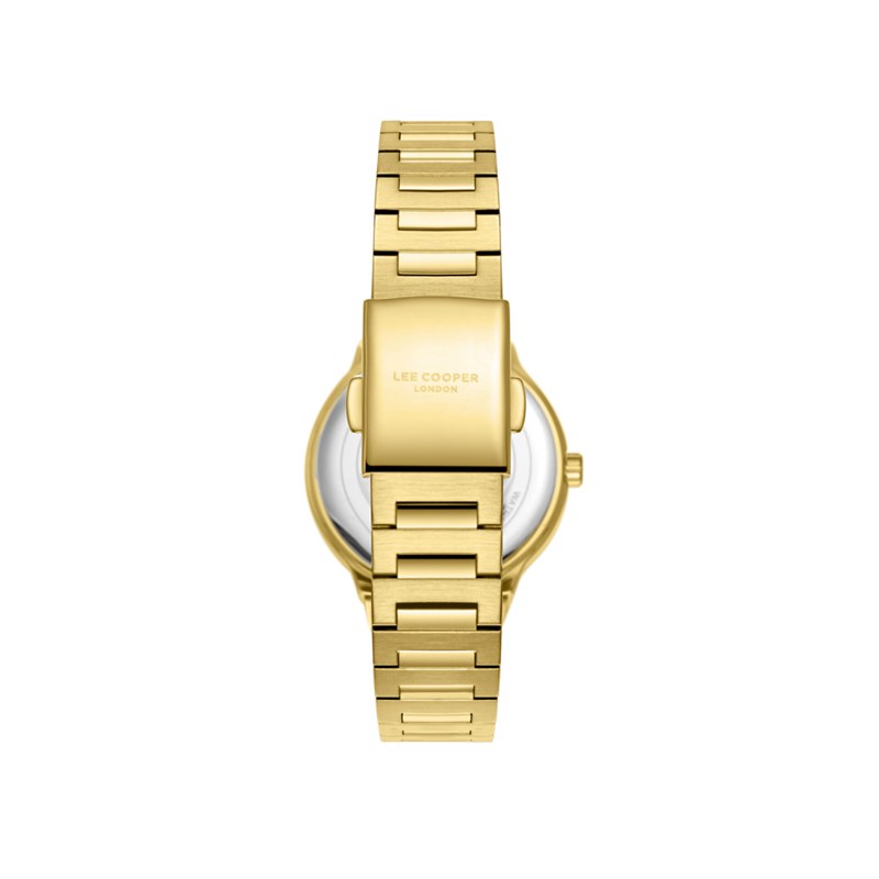 MICHAELA - Montre Femme - Analogique Mouvement Quartz 3 aiguilles - Boitier rond en métal - Bracelet doré - vue 4
