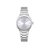 MICHAELA - Montre Femme - Analogique Mouvement Quartz 3 aiguilles - Boitier rond en métal - Bracelet argent - vue V1