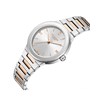 MICHAELA - Montre Femme - Analogique Mouvement Quartz 3 aiguilles - Boitier rond en métal - Bracelet gris - vue V2