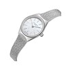 JASMINE - Montre Femme - Analogique Mouvement Quartz 2 aiguilles - Boitier rond en métal  - Cadran nacré blanc - vue V2
