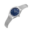 JASMINE - Montre Femme - Analogique Mouvement Quartz 2 aiguilles - Boitier rond en métal  - Cadran nacré bleu - vue V2