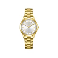 HOPE - Montre Femme - Analogique Mouvement Quartz 3 aiguilles - Boitier rond en métal - Cadran soleillé argent avec parties transparentes