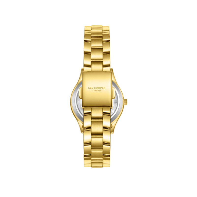 HOPE - Montre Femme - Analogique Mouvement Quartz 3 aiguilles - Boitier rond en métal - Cadran soleillé argent avec parties transparentes - vue 4