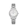 JOAN - Montre Femme - Analogique Mouvement Quartz 3 aiguilles - Boitier rond en métal  - Lunette facettée en crystal - Cadran blanc - vue V1